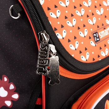 Рюкзак шкільний каркасний Smart PG-11 Foxy, чорний з помаранчевим (558994) - Pampik - 8