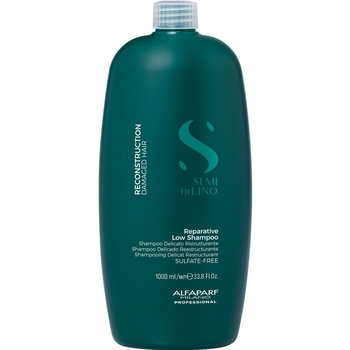 Безсульфатний шампунь Alfaparf Milano Semi Di Lino Reconstruction Sulfate Free Shampoo, 1000 мл - Pampik