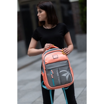 Рюкзак молодіжний Yes T-32 Citypack Ultra, коралловый с серым (558413) - Pampik - 6