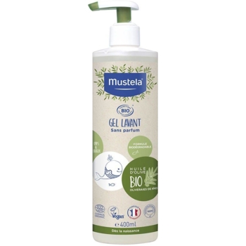 Гель для душа Mustela Bio Organic Cleansing Gel Очищающий для тела и волос 400 мл - Pampik