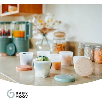 Набор контейнеров Babymoov Biosourced, 250 мл, 6 шт., разноцветные (A004318) - Pampik - 6