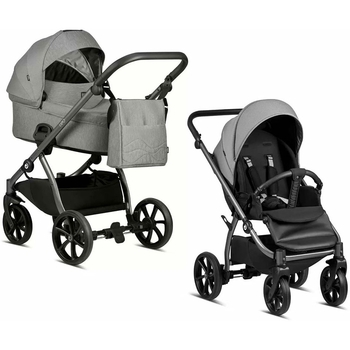 Коляска універсальна 2 в 1 Tutis Leo Grey (1222108) - Pampik