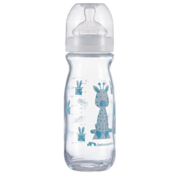 Пляшечка для годування скляна Bebe Confort Emotion Glass Bottle, 270 мл, біла (3102201950) - Pampik