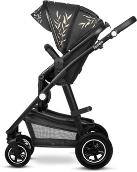 Универсальная коляска 2 в 1 Lionelo Amber Lovin, черная (LO-AMBER LOVIN (2in1)) - Pampik - 4