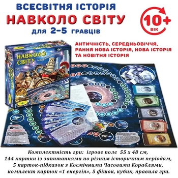 Настольная игра Київська фабрика іграшок Вокруг света Всемирная история - Pampik - 2