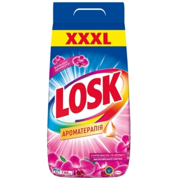 Пральний порошок Losk автомат Ароматерапія Ефірні масла та аромат Малазійської квітки 7.65 кг - Pampik