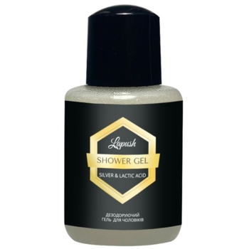 Гель для душу Lapush, зі сріблом та молочною кислотою, міні, 30 мл - Pampik