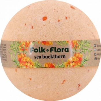 Бомбочка для ванни Folk & Flora Обліпиха 130 г - Pampik