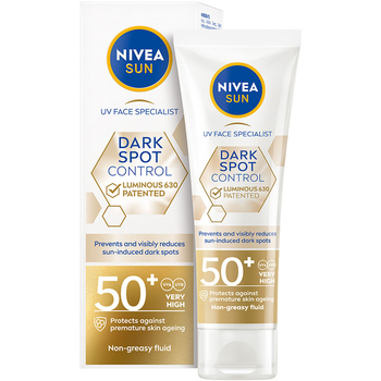 Солнцезащитный крем-флюид для лица Nivea Sun Контроль пигментации SPF 50 40 мл - Pampik