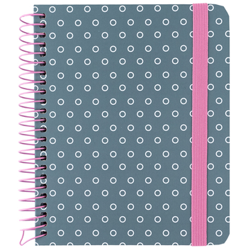 Блокнот на спіралі Axent B6+ клітинка 120 аркушів сірий (8461-2-A) - Pampik