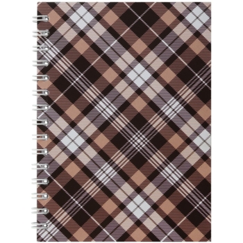 Тетрадь Buromax Shotlandka на пружине А5, 48 листов коричневая (BM.2591-18) - Pampik