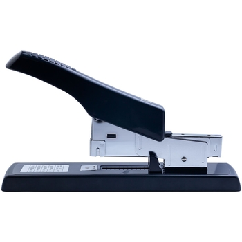 Степлер Buromax усиленной мощности металлический №23, 100 листов черный (BM.4286-01) - Pampik