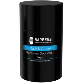 Дезодорант Barbers Musk & Vetiver, парфюмированный, 50 г - Pampik