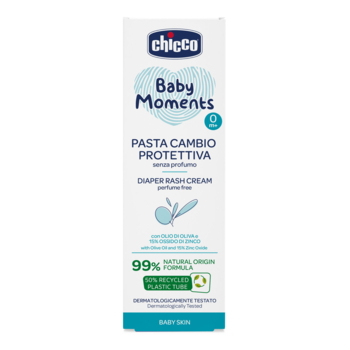 Крем защитный под подгузник Chicco Baby Moments с цинком и пантенолом 100 мл - Pampik - 3