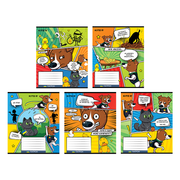 Набор тетрадей Kite Patron А5 в линейку 18 листов 20 шт. (PN23-237) - Pampik