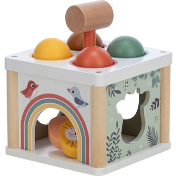 Сортер для м'ячів дерев'яний FreeON Будиночок (80616) - Pampik - 3