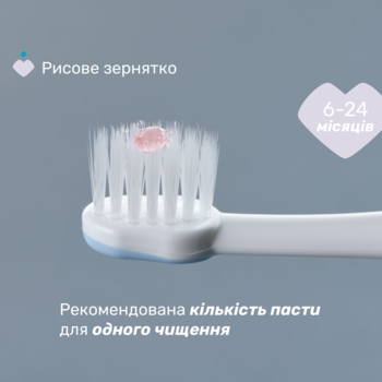 Зубна щітка Chicco для перших зубів, 6-36 міс., блакитна - Pampik - 7