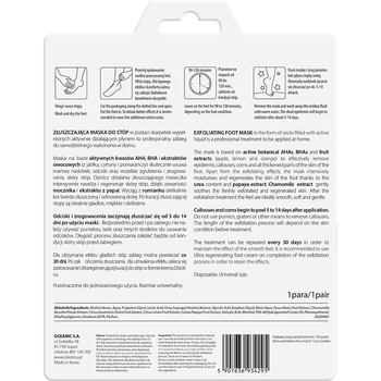 Маска-шкарпетки для стоп L'biotica Home Spa відлущування та пілінг одна пара - Pampik - 2