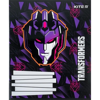 Набір зошитів Kite Transformers А5, в косу лінію, 12 аркушів, 25 шт. (TF24-235) - Pampik - 6