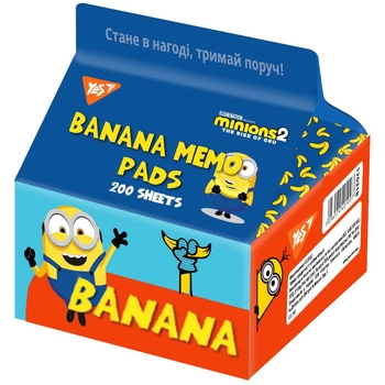 Бумага для заметок Yes Tetra Pak Minions 7х7.5 см 200 листов (170335) - Pampik