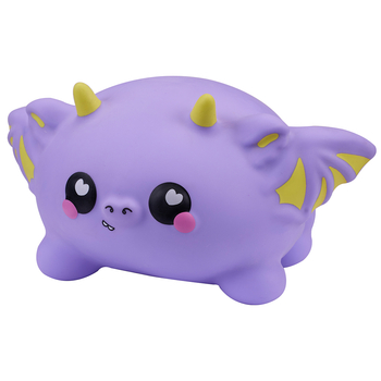 Іграшка-антистрес Smooshzees Snugzees Дракон Паффін колекційна фіолетова (8234) - Pampik - 2