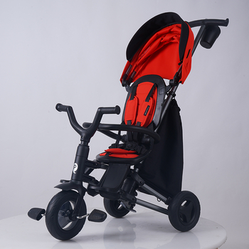 Велосипед складной трехколесный детский Qplay Nova+ Rubber Orange Sunset (S700-13Nova+OrangeSunset) - Pampik - 13