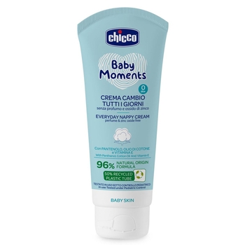Крем защитный под подгузник Chicco Baby Moments с пантенолом, 100 мл (11641.00) - Pampik - 2