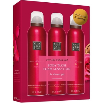 Набор пенок для душа Rituals The Ritual of Ayurveda Shower Foam Value Pack 220 мл 3 шт. - Pampik - 2