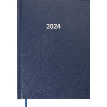 Ежедневник датированный Buromax Strong 2024 A5 синий (BM.2129-03) - Pampik
