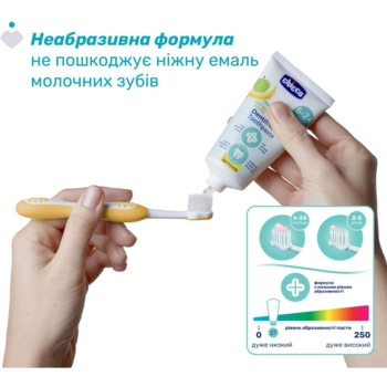 Дитяча зубна паста Chicco Яблуко-Банан, 50 мл (12101.00) - Pampik - 3