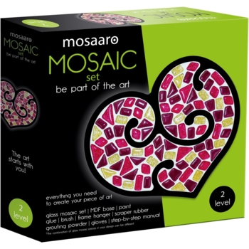 Набор для творчества Mosaaro Мозаика хрустальное стекло Сердце (MA2005) - Pampik