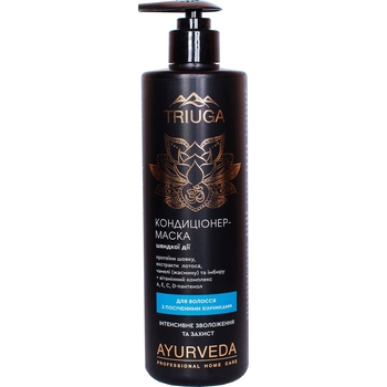 Кондиціонер-маска Triuga Ayurveda Інтенсивне зволоження та захист, 500 мл - Pampik