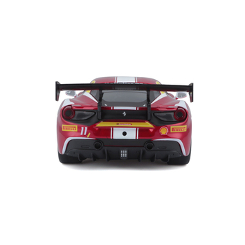Автомодель Bburago Ferrari 488 Challenge 1:24 червоно-чорна (18-26308) - Pampik - 8