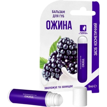 Бальзам для губ Enjee Ежевика, роликовый, 6 мл - Pampik