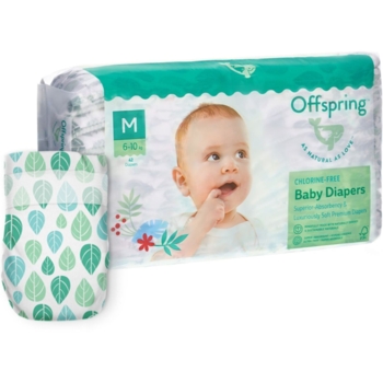Підгузки Offspring Leave M (6-10 кг) 42 шт. (DP-OI-FAT-M42P-LEA) - Pampik