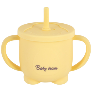 Силіконовий поїльник з трубочкою Baby Team 3в1, 150 мл (5100) - Pampik - 2