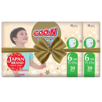 Підгузки-трусики Goo.N Premium Soft 6/XXL (15-25 кг), 60 шт. - Pampik