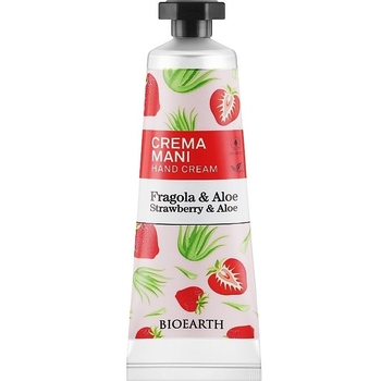 Крем для рук Bioearth Family Strawberry & Aloe Hand Cream 30 мл - Pampik