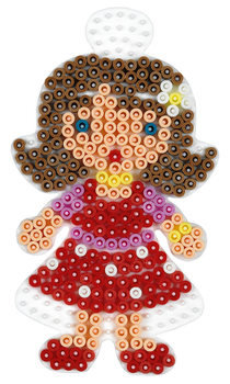 Термомозаїка Hama Midi Набір полів: Метелик 298, Квітка 299 та Лялька 330 (HM-4583) - Pampik - 4