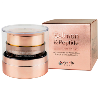 Крем для лица Eyenlip Salmon & Peptide с пептидами и экстрактом лосося 50 мл - Pampik