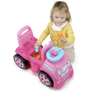 Толокар Molto Вантажівка з блоками 10 шт рожевий - Pampik - 4