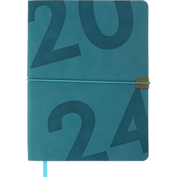 Ежедневник датированный Buromax Best 2024 A5 бирюзовый (BM.2126-06) - Pampik