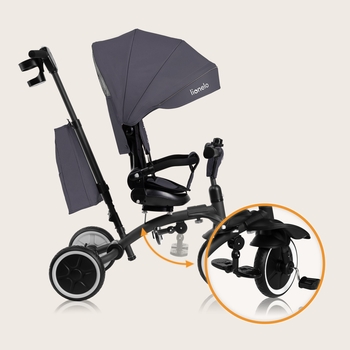 Велосипед Lionelo Tris Plus Grey Stone, сірий - Pampik - 15