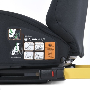 Автокрісло-бустер El Camino (22-36 кг) ME 1112 I-GO Вlack чорне - Pampik - 3
