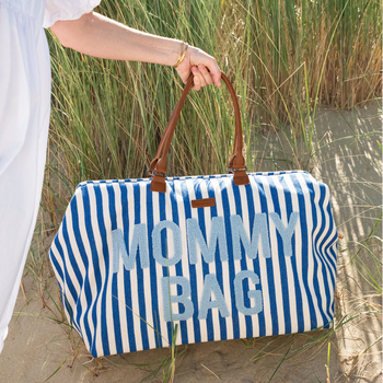 Сумка Childhome Mommy bag stripes electric blue (CWMBBSTBL) - Pampik - 10