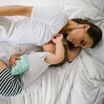 Грелка BabyOno Cherry с косточками вишни и ароматом лаванды, 13х16 см, мятный (796/04) - Pampik - 6