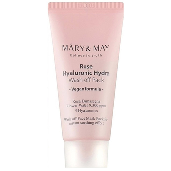 Зволожувальна глиняна маска Mary&May Rose Hyaluronic Hydra Wash off Pack 30 г (BT20223) - Pampik
