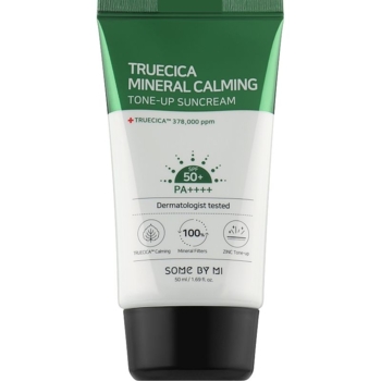 Солнцезащитный крем для лица Some By Mi Truecica Mineral Calming Tone-Up SunCream SPF 50+ 50 мл - Pampik