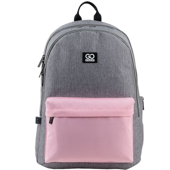 Рюкзак GoPack Education Teens GO24-140L-1 сіро-рожевий - Pampik