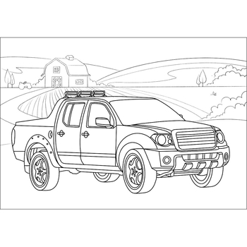 Раскраска 1 Вересня Супер автомобили 12 страниц (743057) - Pampik - 2